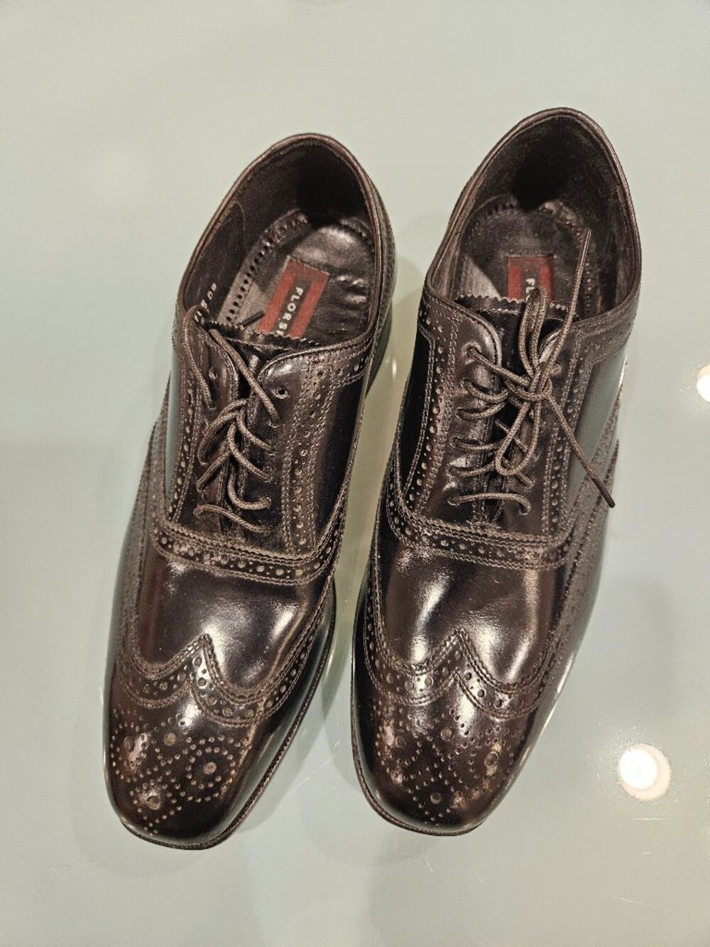 Florsheim Lexington Brogue Oxford Black Size US 9D New With Tag
